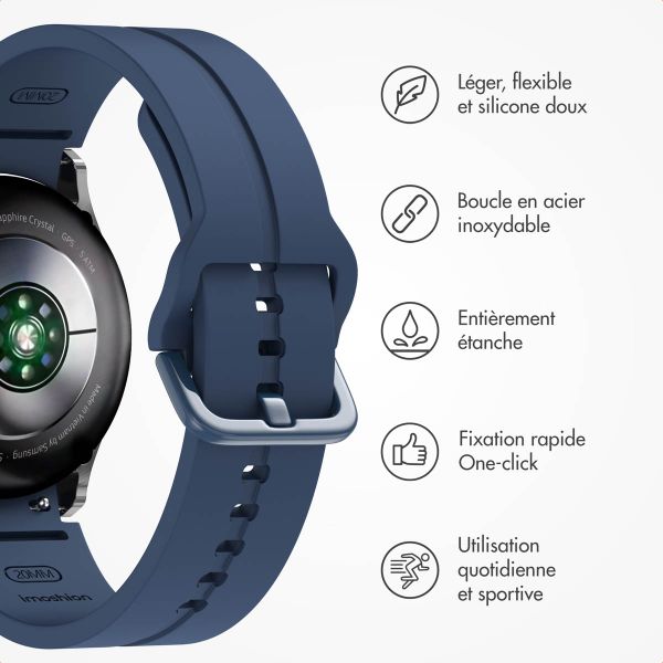 imoshion Pr3825 Samsung Galaxy Watch 4 / 5 / 6 / 7 / FE (20 mm) - Bleu foncé