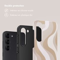 Selencia Coque arrière Vivid Samsung Galaxy S23 - Desert Waves Beige