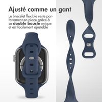 imoshion Bracelet slim en silicone Apple Watch | 44/45/46/49 mm - Navy Blue