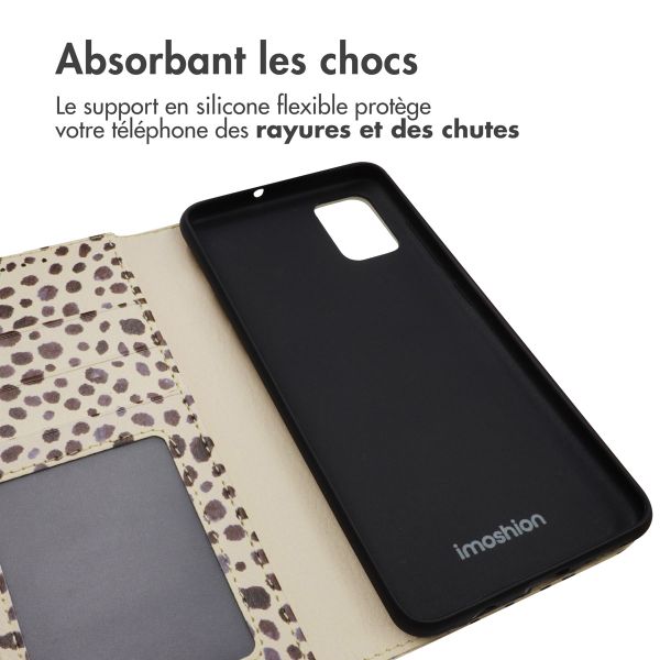 imoshion Étui de télephone portefeuille Design Samsung Galaxy A51 - Black And White Dots