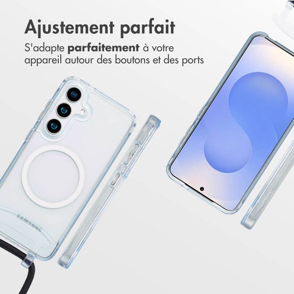 imoshion Coque MagSafe avec cordon amovible Samsung Galaxy S25 / S24 - Transparent