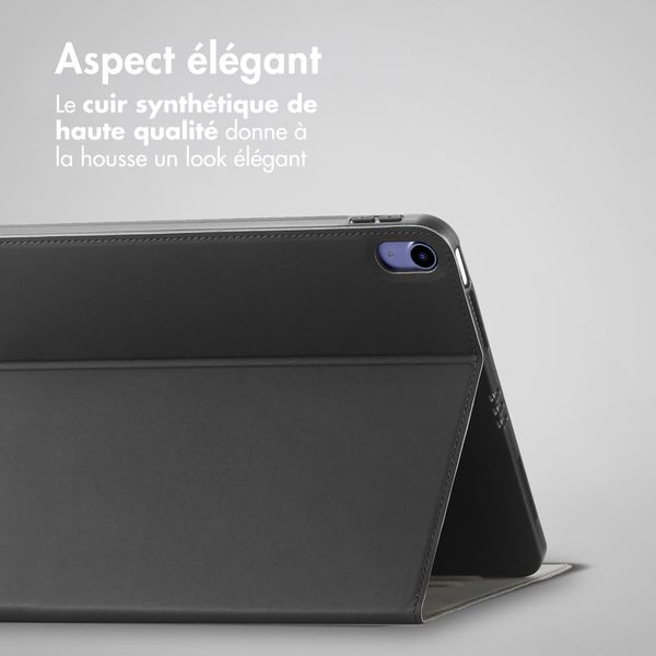 Accezz Coque tablette Classic Apple iPad 11 (2025) 11 pouces A16 / iPad 10 (2022) 10.9 pouces - Noir