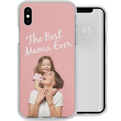 Concevez votre propre coque transparente Apple iPhone X / Xs - Transparent
