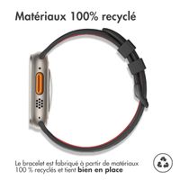 imoshion Bracelet sport en silicone avec boucle Apple Watch | 44/45/46/49 mm - Black / Red