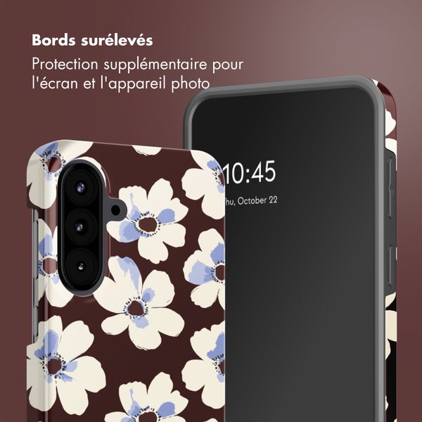 Selencia Coque arrière Vivid Samsung Galaxy A57 (5G) - Choco Flower Pop