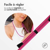 imoshion Coque en silicone avec cordon Apple iPhone 14 Pro - Fluor Roze