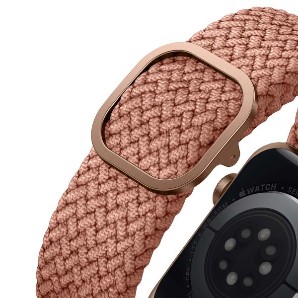 Uniq Bracelet tressé Aspen Apple Watch | 44/45/46/49 mm - Grapefruit Pink