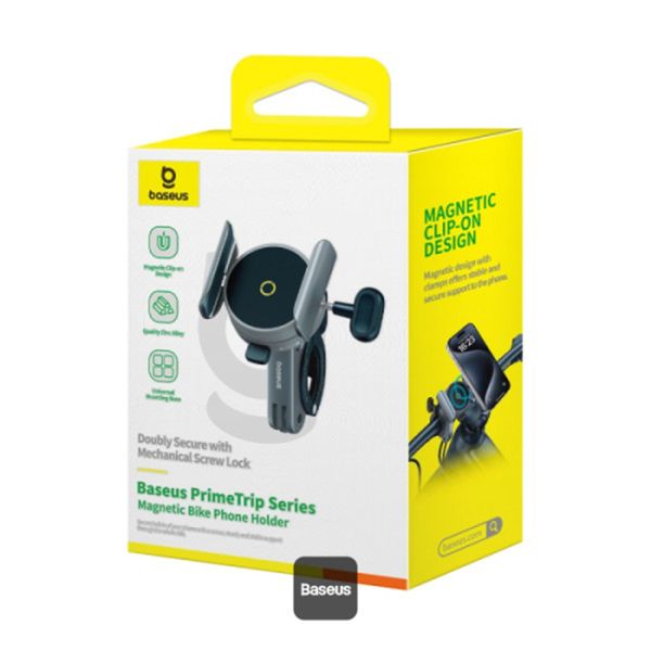 Baseus PrimeTrip support de téléphone pour vélo / scooter / moto - Magnétique - Universel - Cosmic Black