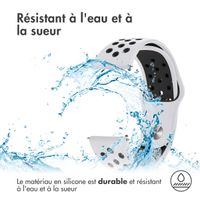 imoshion Bracelet sport en silicone  - Connexion universelle 22 mm - White / Black