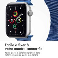 imoshion Bracelet magnétique milanais Apple Watch | 44/45/46/49 mm - Taille M - Bleu