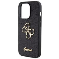 Guess Coque 4G Metal Logo Glitter Apple iPhone 15 Pro - Noir