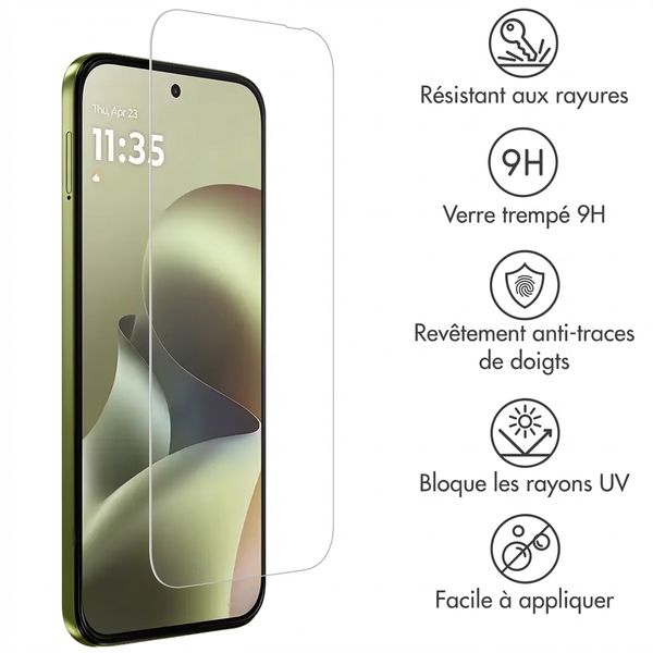 Accezz Protection d'écran en verre trempé Motorola Moto G77
