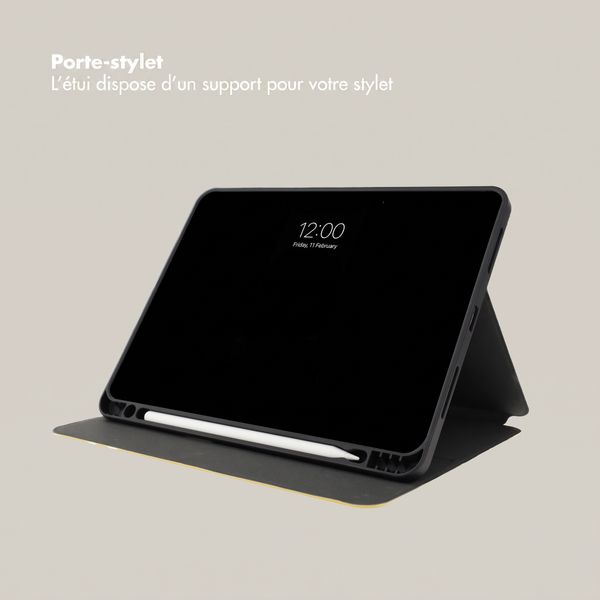 Selencia Coque tablette Vivid Apple iPad 11 (2025) 11 pouces A16 / iPad 10 (2022) 10.9 pouces - Chalky Bloom