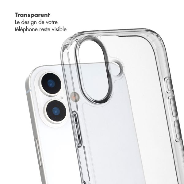 Selencia Coque arrière avec crochets amovibles Apple iPhone 17 - Transparent