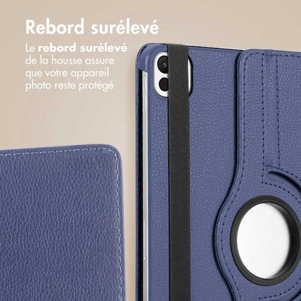 imoshion Coque tablette rotatif à 360° Apple iPad Air 11 pouces (2026) M4 / (2025) M3 / (2024) M2 / Air 5 (2022) / Air 4 (2020) / Pro 11 (2018/2020) - Bleu foncé