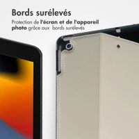 Accezz Coque tablette Classic Apple iPad 9 (2021) 10.2 pouces / iPad 8 (2020) 10.2 pouces / iPad 7 (2019) 10.2 pouces - Greige