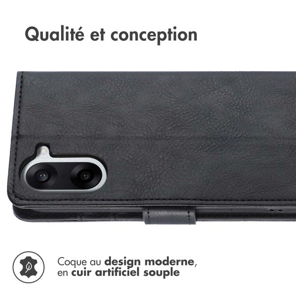 imoshion Étui de télephone portefeuille de luxe OnePlus Nord CE5 - Noir