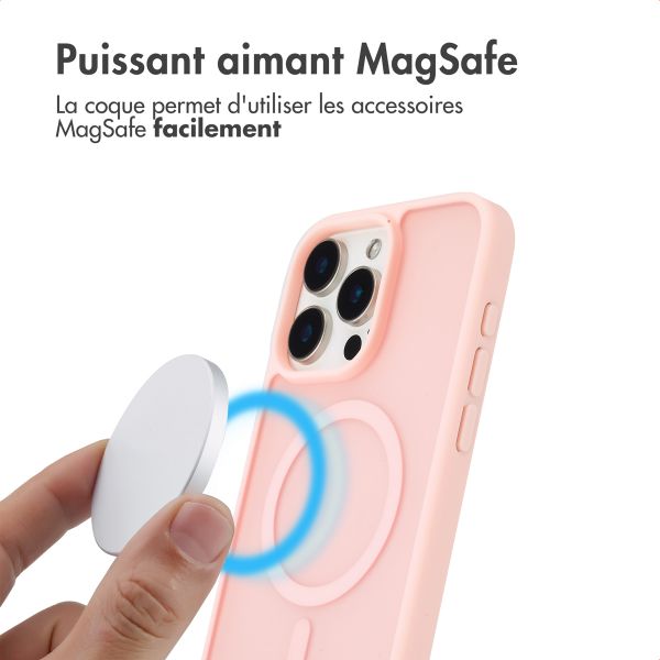imoshion Coque Color Guard avec MagSafe Apple iPhone 15 Pro Max - Rose clair
