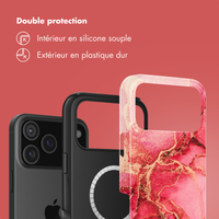 Selencia Coque arrière Vivid avec MagSafe Apple iPhone 17 Pro - Rosy Marble