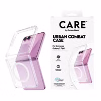 CARE by PanzerGlass Coque Urban Combat Samsung Galaxy Z Flip 8 / Flip 7 - Transparent