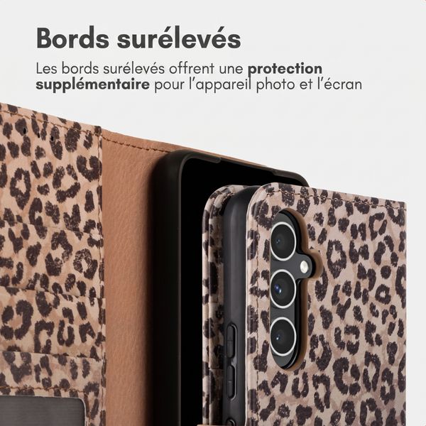 imoshion Étui de télephone portefeuille Design Samsung Galaxy A55 - Leopard Mood