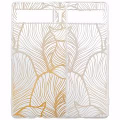imoshion Coque Design Google Pixel 6a - Golden Leaves Transparent