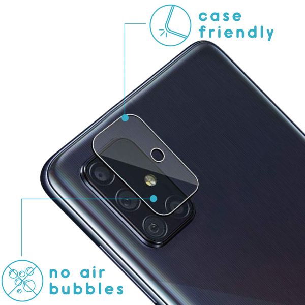 imoshion 3-Pack de protection d'écran + Protection en verre Appareil photo Samsung Galaxy A71