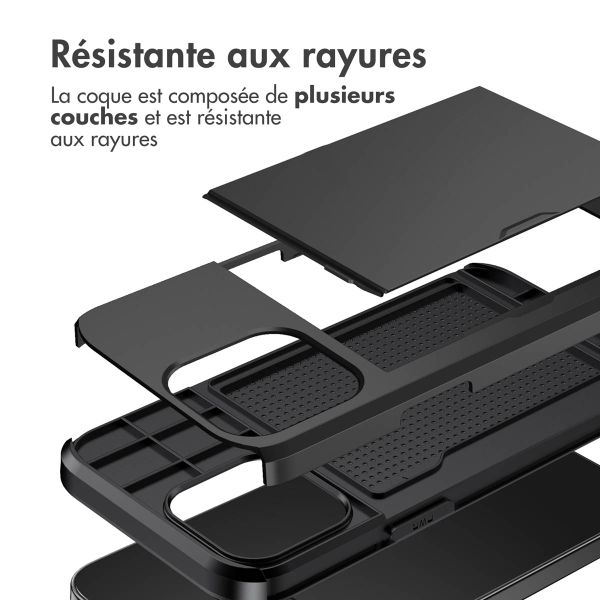 imoshion Coque arrière avec porte-cartes Apple iPhone 14 Plus - Noir