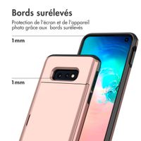 imoshion Coque arrière avec porte-cartes Samsung Galaxy S10e - Rose Doré