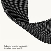 imoshion Bracelet magnétique milanais Samsung Galaxy Watch 9 (40/44mm) / Watch 8 (40/44mm) / Classic (46mm) - Noir