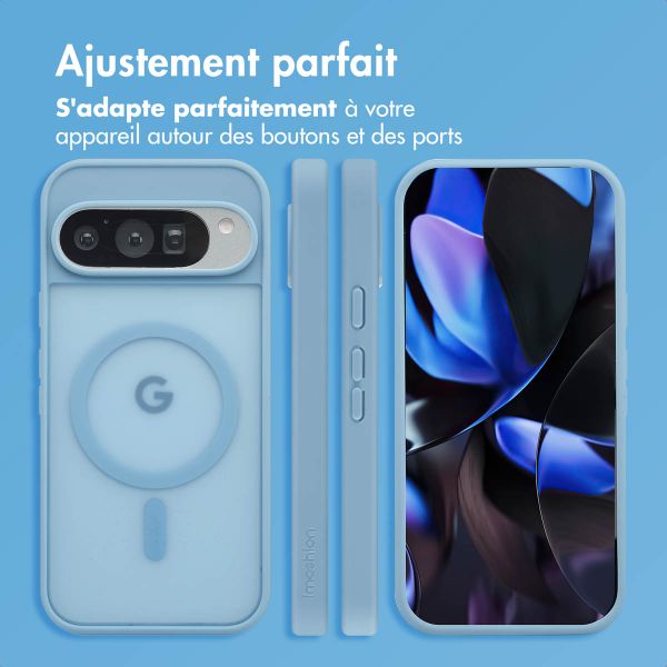 imoshion Coque Color Guard avec MagSafe Google Pixel 9 / 9 Pro / 10 / 10 Pro - Bleu clair