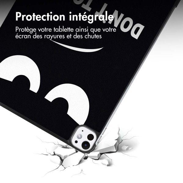 imoshion Coque tablette Design Trifold Apple iPad Pro 11 (2025) M5 / (2024) M4 - Don't touch