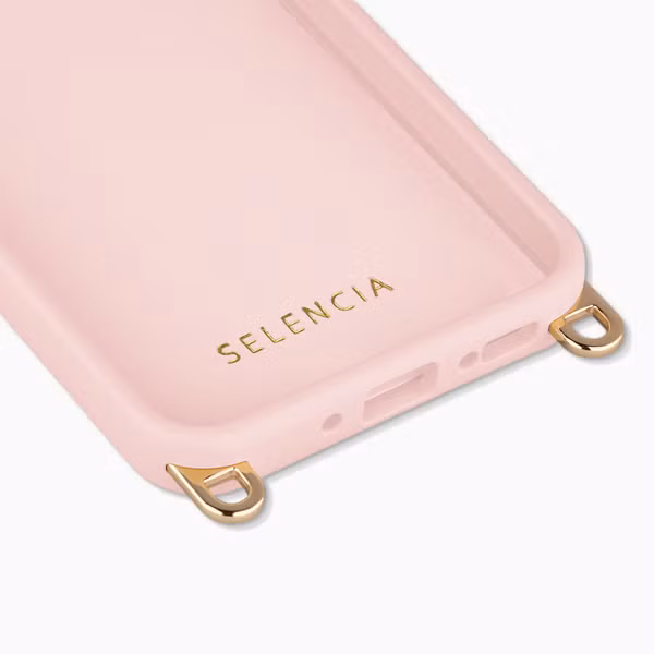 Selencia Coque arrière Rivièra avec MagSafe avec crochets amovibles Samsung Galaxy A36 / A56 - Sorbet Pink