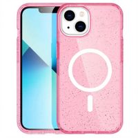 imoshion Coque Pailletée avec MagSafe Apple iPhone 14 - Paillettes Rose