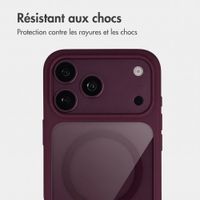 Accezz Coque arrière Hold avec MagSafe Apple iPhone 18 Pro Max / 17 Pro Max - Dark Cherry