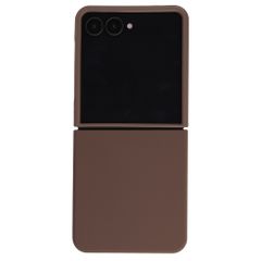 Accezz Coque Liquid Silicone avec MagSafe Samsung Galaxy Z Flip 8 - New Tea Brown