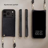 Selencia Coque de télephone Nova avec cordon et porte-cartes Apple iPhone 18 Pro Max / 17 Pro Max - Noir