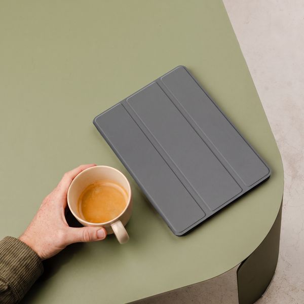 imoshion Coque tablette Trifold Samsung Galaxy Tab A11 Plus - Gris