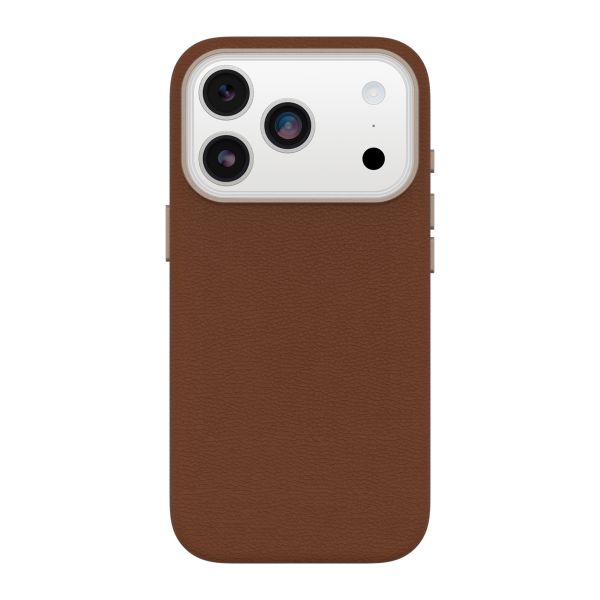 OtterBox Coque en cuir de cactus Symmetry MagSafe Apple iPhone 17 Pro - Desert Sadle