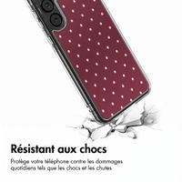 imoshion Coque Design Samsung Galaxy A55 - Polka Dot Bordeaux