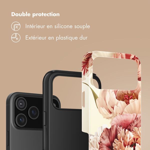 Selencia Coque arrière Vivid Apple iPhone 17 Pro Max - Vintage Peony
