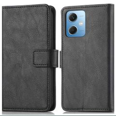 imoshion Étui de télephone portefeuille de luxe Xiaomi Redmi Note 12 - Noir