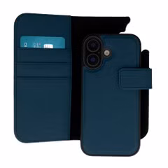 imoshion Étui portefeuille luxe 2-en-1 amovible Apple iPhone 17 - Bleu