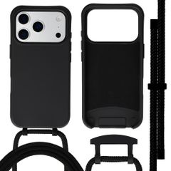 imoshion Coque arrière Color avec cordon amovible et MagSafe Apple iPhone 17 Pro Max - Noir