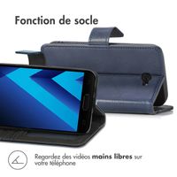 imoshion Étui de télephone portefeuille de luxe Samsung Galaxy A5 (2017) - Bleu foncé