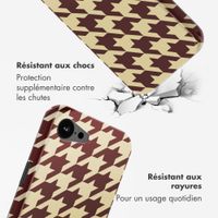 Selencia Coque arrière Vivid avec MagSafe Apple iPhone 17e / 16e - Pied-de-Poule