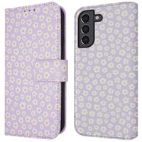 imoshion Étui de télephone portefeuille Design Samsung Galaxy S21 - White Daisy