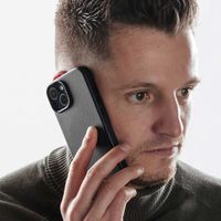 Accezz Coque arrière en cuir avec MagSafe Apple iPhone 14 Pro Max - Onyx Black