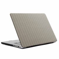 Selencia Coque tissée Apple MacBook Pro 16 pouces (2021 / 2023 M3 / 2024 M4 / 2026 M5) - Taupe