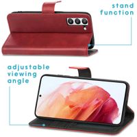 imoshion Étui de télephone portefeuille de luxe Samsung Galaxy S21 FE - Rouge